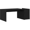 Image de vidaXL Table basse noire imitation chêne 90 x 45 x 35 cm Bois composite