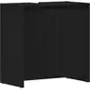 Image de vidaXL Armoire de salle de bain noir imitation chêne 60x33x61 cm Bois composite