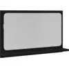 Image de vidaXL Tablette avec miroir et étagère, noir aspect chêne, 60 x 10,5 x 37 cm