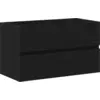 Image de vidaXL Armoire pour évier Chêne noir 80x38,5x45 cm Bois composite