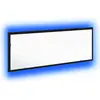 Image de vidaXL Miroir de salle de bain LED noir imitation chêne 100 x 8,5 x 37 cm