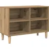 Image de Meuble TV vidaXL en chêne Artisan, 69,5 x 30 x 50 cm, aggloméré