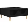 Image de vidaXL Table basse noire imitation chêne 60 x 60 x 30 cm Bois composite
