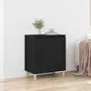 Image de vidaXL Sideboard noir imitation chêne 60 x 35 x 70 cm Bois composite
