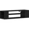 Image de Meuble TV vidaXL noir aspect chêne 100 x 30 x 26,5 cm