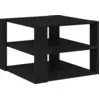 Image de Table Basse Chêne Noir 59,5X59,5X40 Cm Avec Bois d'Ingénierie Lumarko !