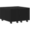 Image de Table basse Express en chêne noir, dimensions 60X60X38 cm, en bois reconstitué Lumarko