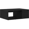 Image de Table Basse Chêne Noir 90X67X33 Cm Avec Bois d'Ingénierie Lumarko !