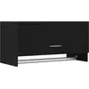Image de vidaXL Armoire noir aspect chêne 70 x 32,5 x 35 cm