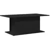 Image de Table Basse Chêne Noir 102X55,5X40 Cm Avec Bois d'Ingénierie Lumarko !