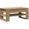 Image de Artisan 102X55X45 Cm Table basse en chêne de Lumarko Engineered Wood !