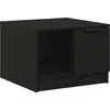 Image de vidaXL Table basse Chêne noir 50 x 50 x 36 cm Bois composite
