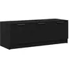 Image de vidaXL Meuble TV noir imitation chêne 102 x 35 x 36,5 cm
