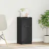 Image de vidaXL Sideboard noir imitation chêne 30 x 30 x 70 cm Bois composite