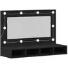 Image de vidaXL Armoire de toilette avec étagère noir aspect chêne 90 x 31,5 x 62 cm