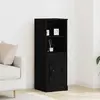Image de vidaXL Highboard Chêne noir 36 x 35,5 x 103,5 cm Bois composite