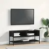 Image de vidaXL Meuble TV noir aspect chêne 100 x 35 x 45 cm