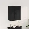 Image de vidaXL Armoire murale noire aspect chêne 69,5 x 34 x 90 cm