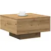 Image de Table basse Artisian Chêne 55X55X31 Cm Avec Bois d'Ingénierie Lumarko !