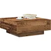 Image de vidaXL Table basse en vieux bois 80 x 80 x 31 cm