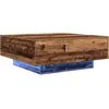 Image de Table Basse à Leds Bois Ancien 80X80X31 Cm Lumarko !
