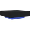 Image de vidaXL Table basse noire imitation chêne 100 x 100 x 31 cm Bois composite