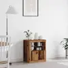 Image de vidaXL Buffet LED marron 60,5 x 37 x 67 cm Matériau dérivé du bois