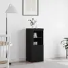 Image de Buffet LED vidaXL noir 41 x 37 x 100 cm en aggloméré