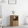 Image de vidaXL LED-Sideboard Chêne Artisan 41 x 37 x 67 cm Matériau dérivé du bois