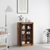 Image de vidaXL LED Sideboard Altholz 60.5 x 37 x 100 cm Holzwerkstoff