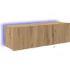 Image de vidaXL Armoire TV Artisan-Chêne 100 x 35 x 31 cm Bois composite
