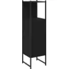 Image de vidaXL Ensemble de meubles de salle de bain noir imitation chêne 33 x 33 x 120,5 cm