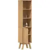 Image de vidaXL Armoire de salle de bain avec étagère Olden brun 35 x 30 x 159 cm
