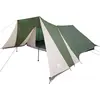 Image de Tente tipi vidaXL avec toit et espace de rangement, vert, 660 x 456 x 200 cm, taffetas