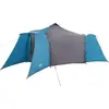 Image de vidaXL Tente tipi avec toit et rangement Bleu 492 x 492 x 275 cm Taffetas