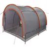 Image de vidaXL Abri à vélos avec toit, gris et orange, 256 x 222 x 182 cm, Taft
