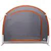 Image de vidaXL Tente avec toit Gris et orange 268 x 240 x 191 cm Polyester