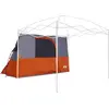 Image de vidaXL Tente intérieure avec toit, gris et orange, 280 x 220 x 176 cm, taffetas