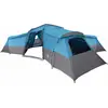 Image de Tente familiale vidaXL avec toit et espace de rangement, bleue, 833 x 585 x 216 cm, en taffetas