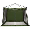 Image de vidaXL Tente intérieure avec toit et espace de rangement, verte, 303 x 303 x 196 cm, taffetas