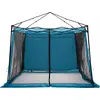 Image de vidaXL Tente intérieure avec toit et espace de rangement, bleue, 303 x 303 x 196 cm, taffetas
