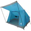Image de Tente de camping vidaXL avec toit et compartiment de rangement, bleue, 223 x 163 x 130 cm, en taffetas