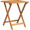 Image de vidaXL Table de jardin Nature 60 x 60 x 72 cm en bois massif d'acacia