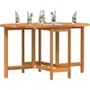 Image de vidaXL Table de jardin marron 110 x 60 x 72 cm bois massif acacia
