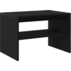 Image de vidaXL Armoire TV noire imitation chêne 60x40x40 cm Bois composite