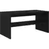Image de vidaXL Armoire TV noir aspect chêne 80x40x40 cm Bois composite