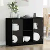 Image de Buffet vidaXL noir aspect chêne 100 x 37 x 75,5 cm