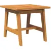 Image de vidaXL Table d'appoint, finition huilée naturelle, 45 x 45 x 40 cm, bois massif d'acacia