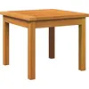 Image de vidaXL Table d'appoint en bois massif d'acacia, finition huilée naturelle