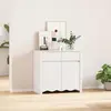 Image de vidaXL Sideboard Drammen Blanc 79 x 43 x 75,5 cm Pin massif